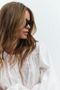 Oval cat eye sunglasses
