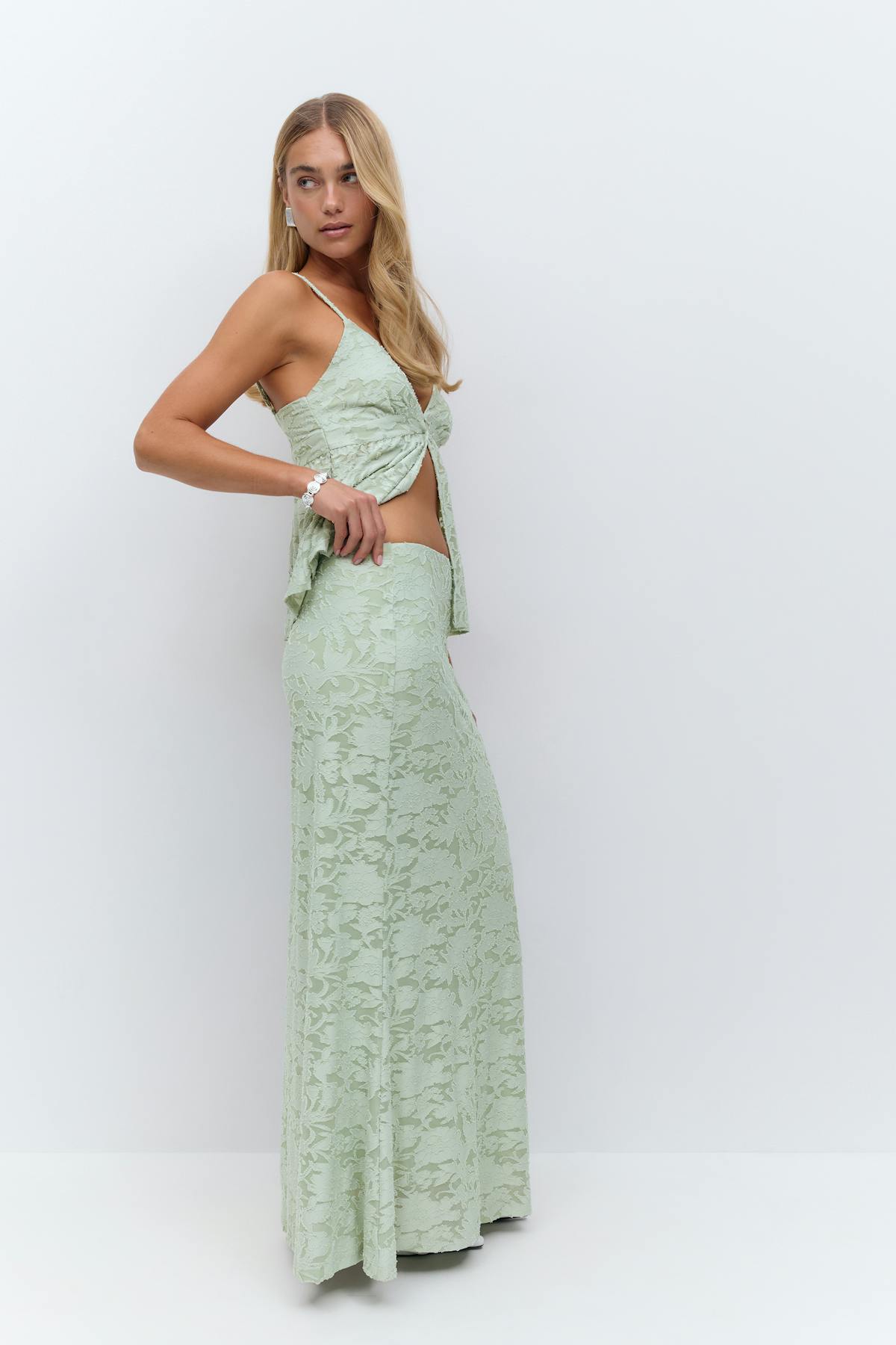 Floral maxi skirt