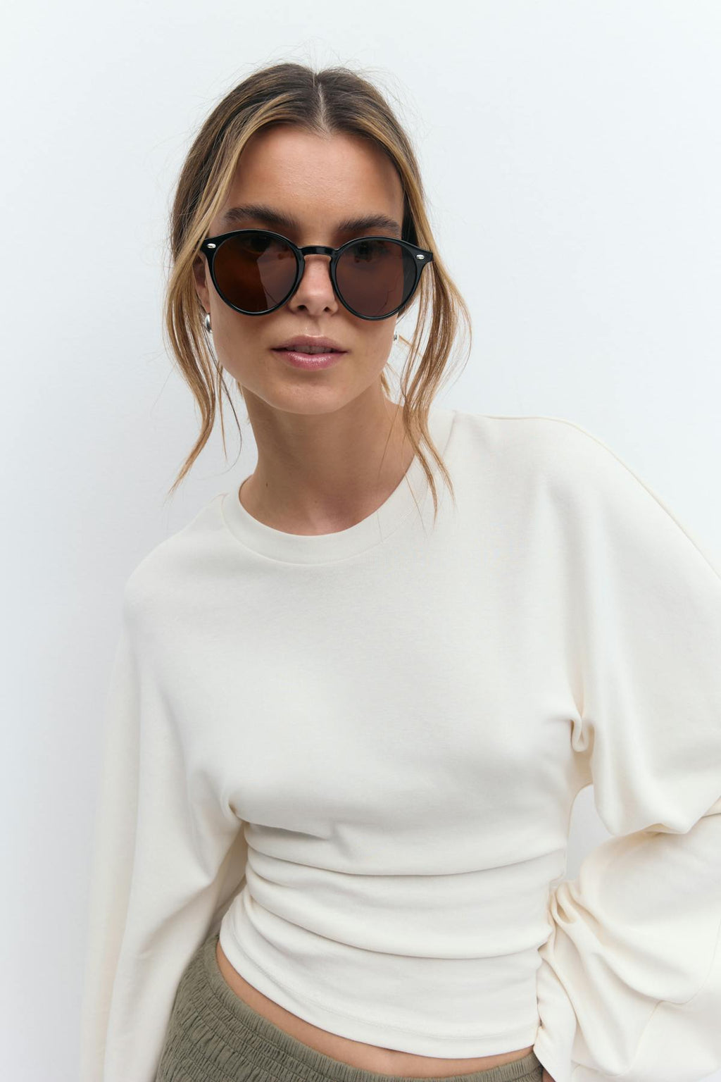 Preppy round sunglasses