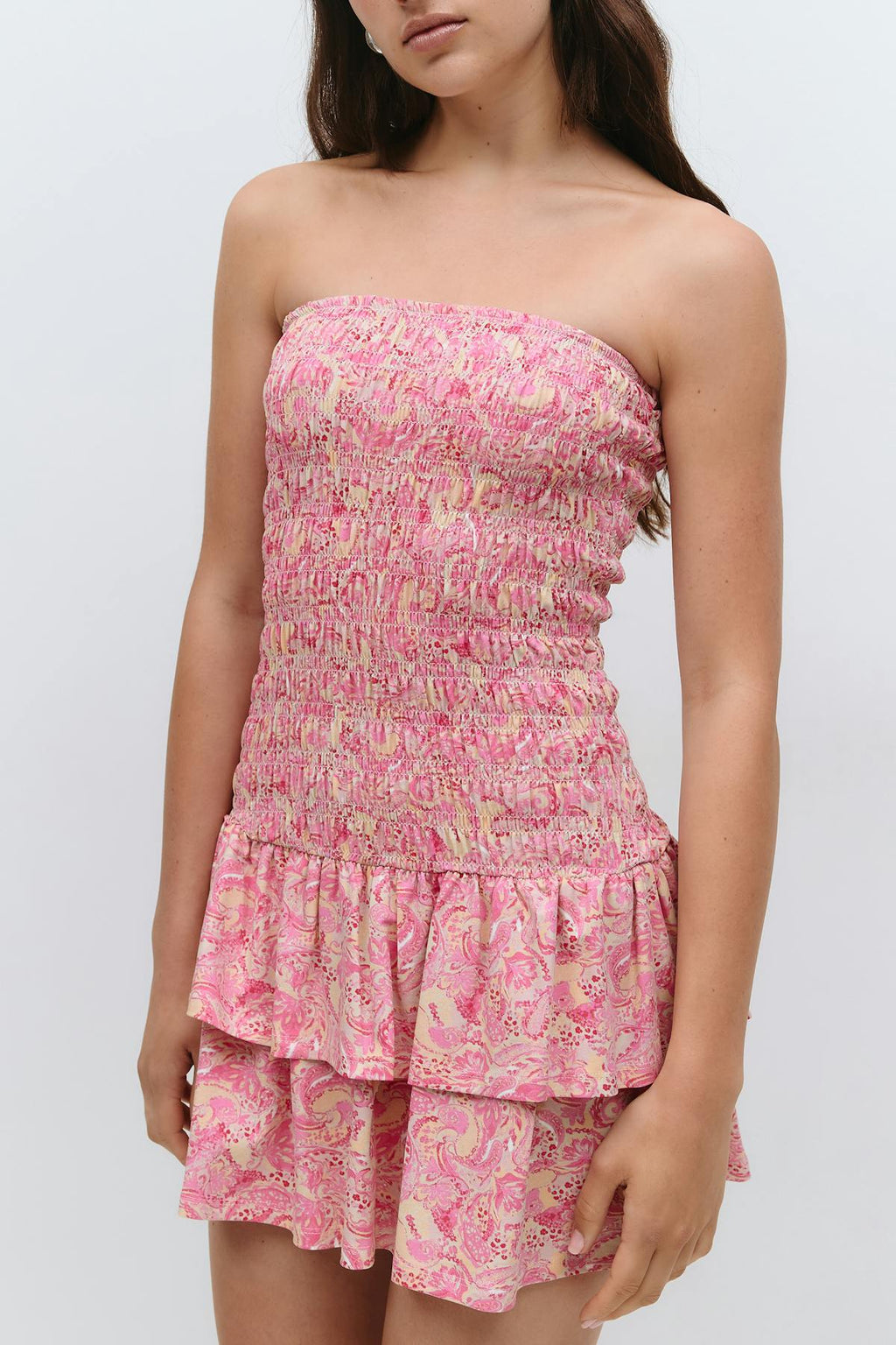 Smock tube dress