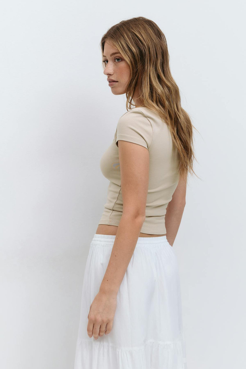Square neck top