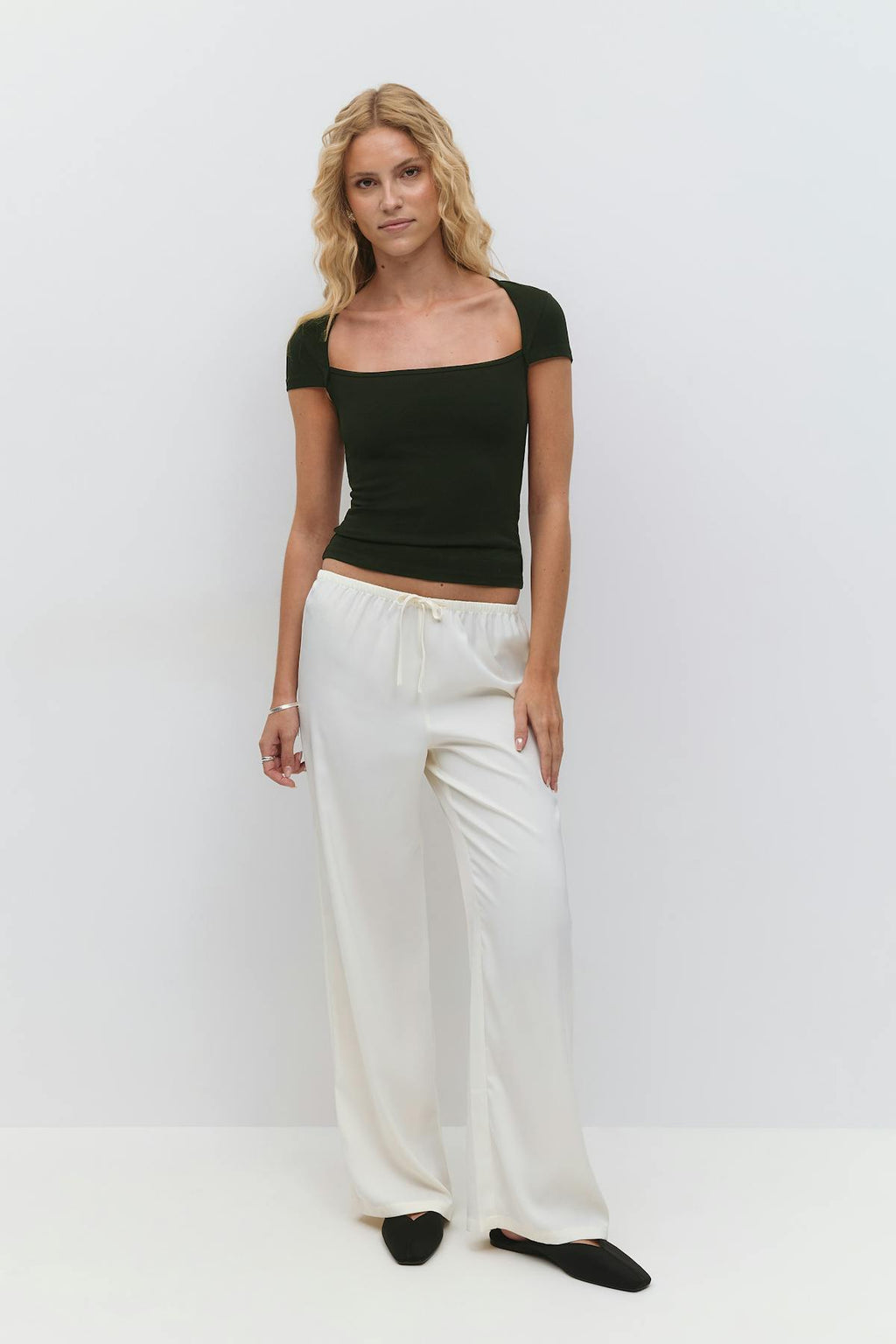 Square neck top