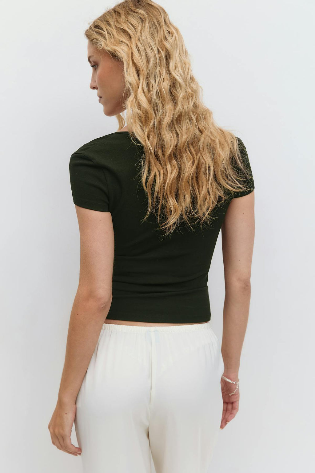 Square neck top