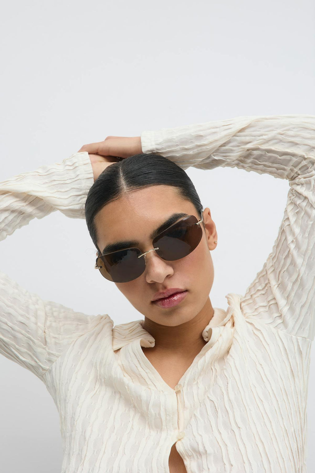 Rimless sunglasses