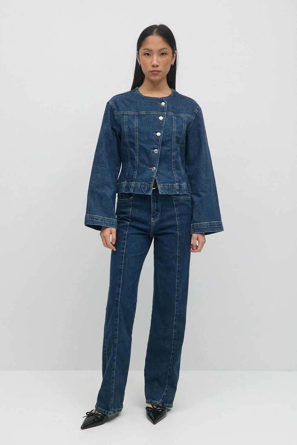 Tailored denim jacket