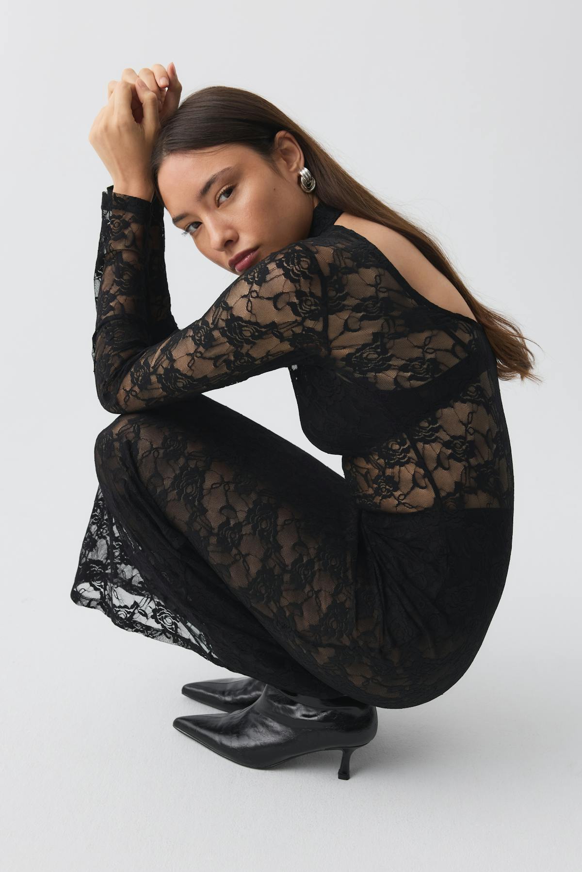 Lace maxi dress