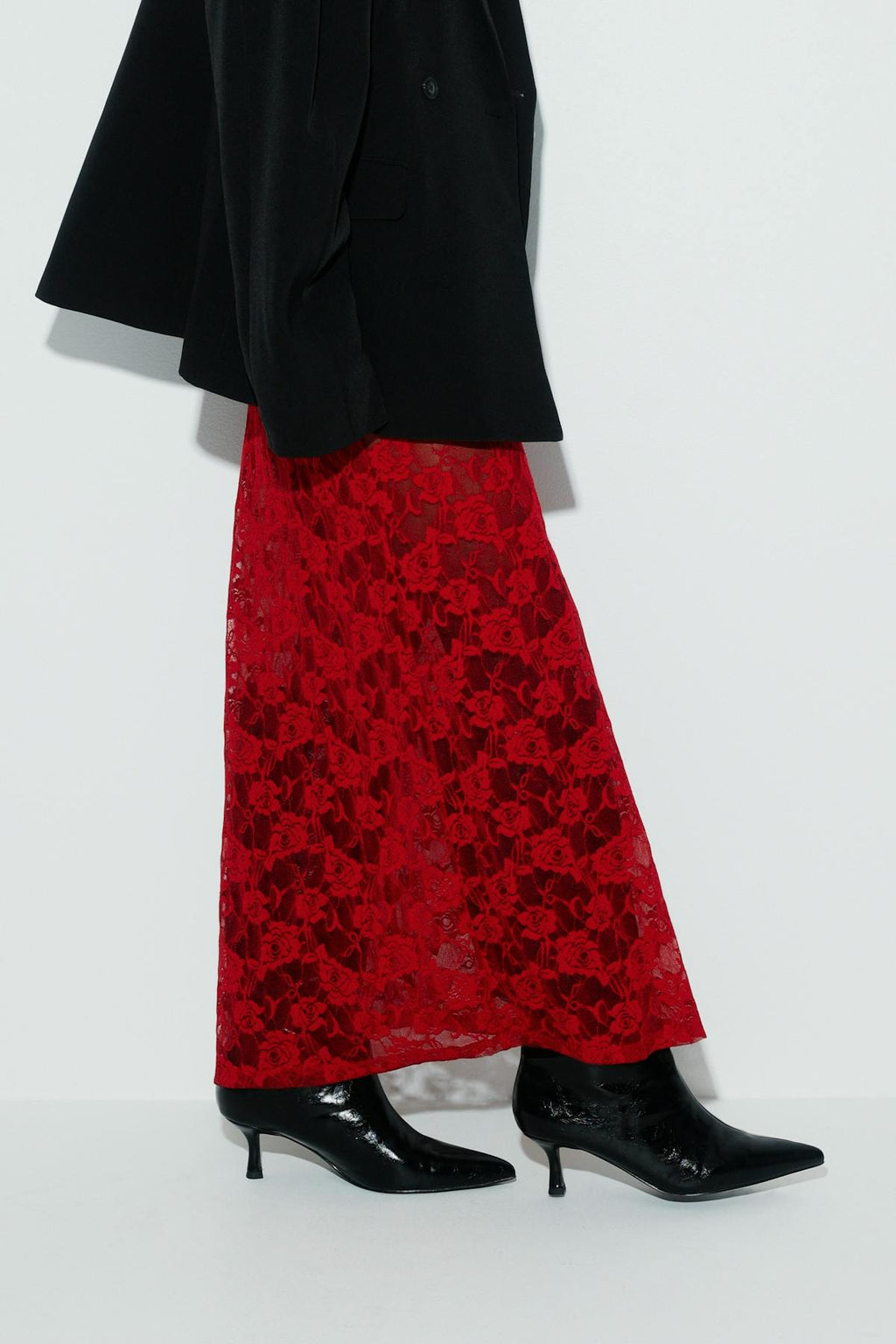 Lace maxi skirt