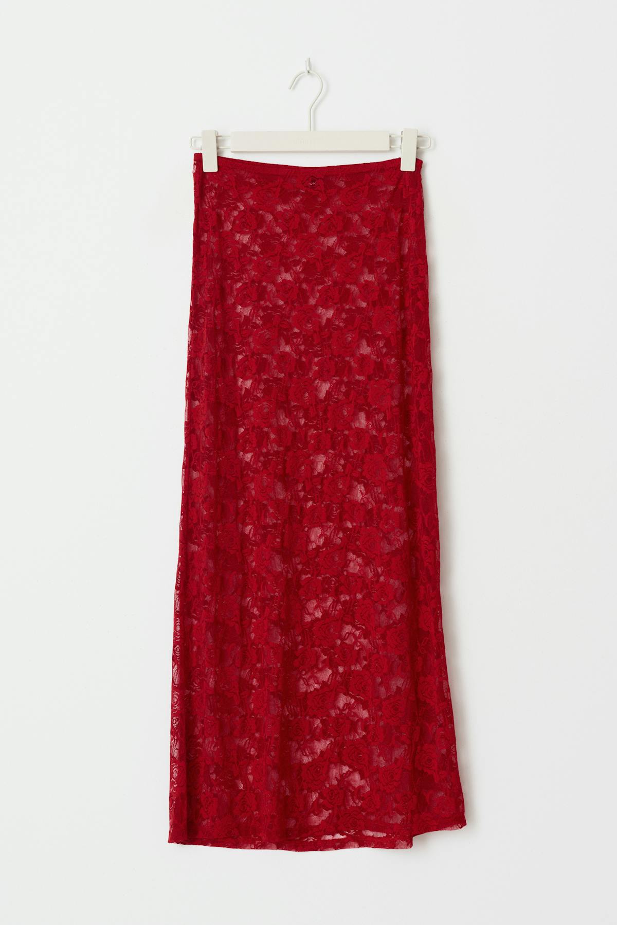 Lace maxi skirt