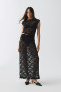 Lace maxi skirt