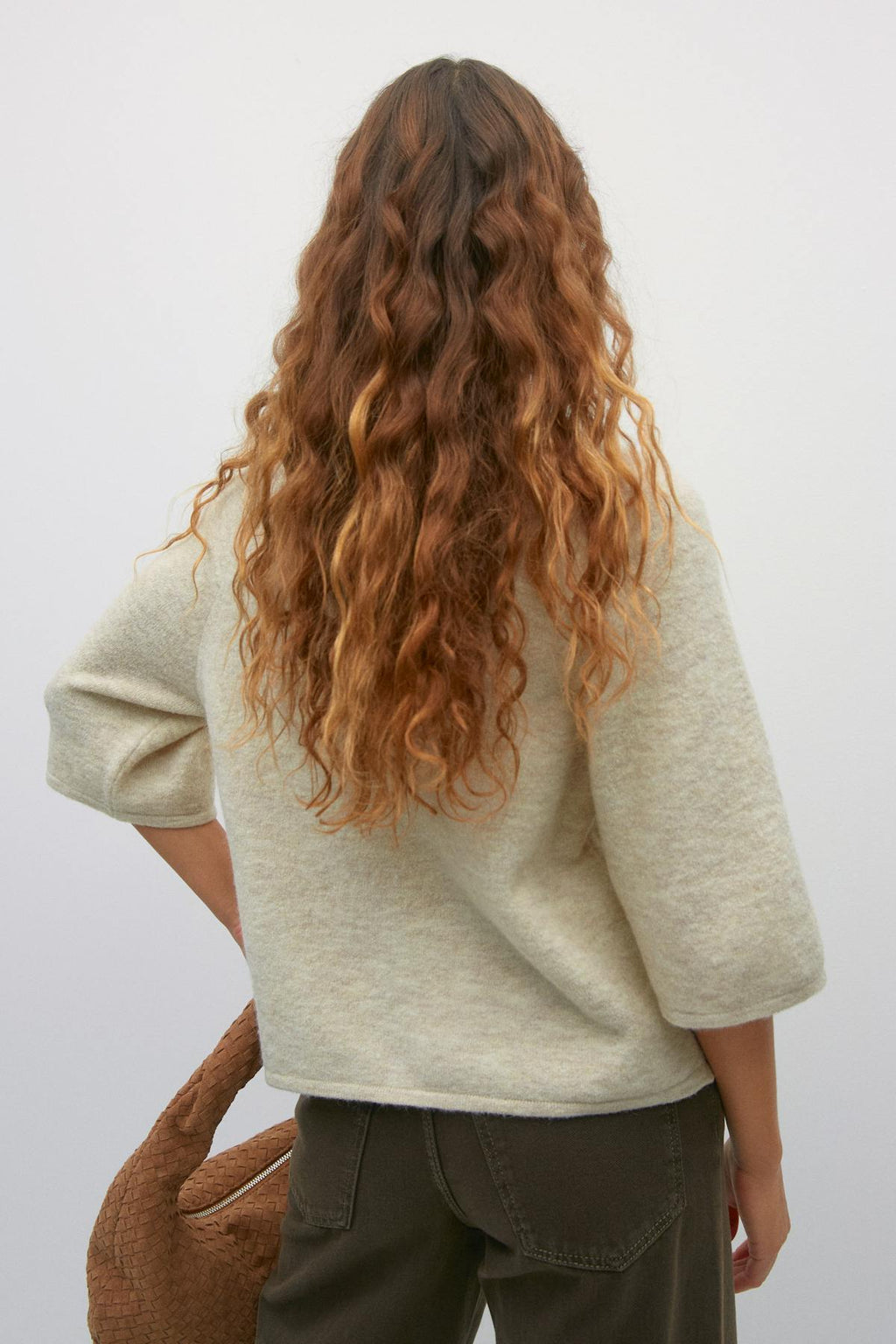 Oversized knitted tee