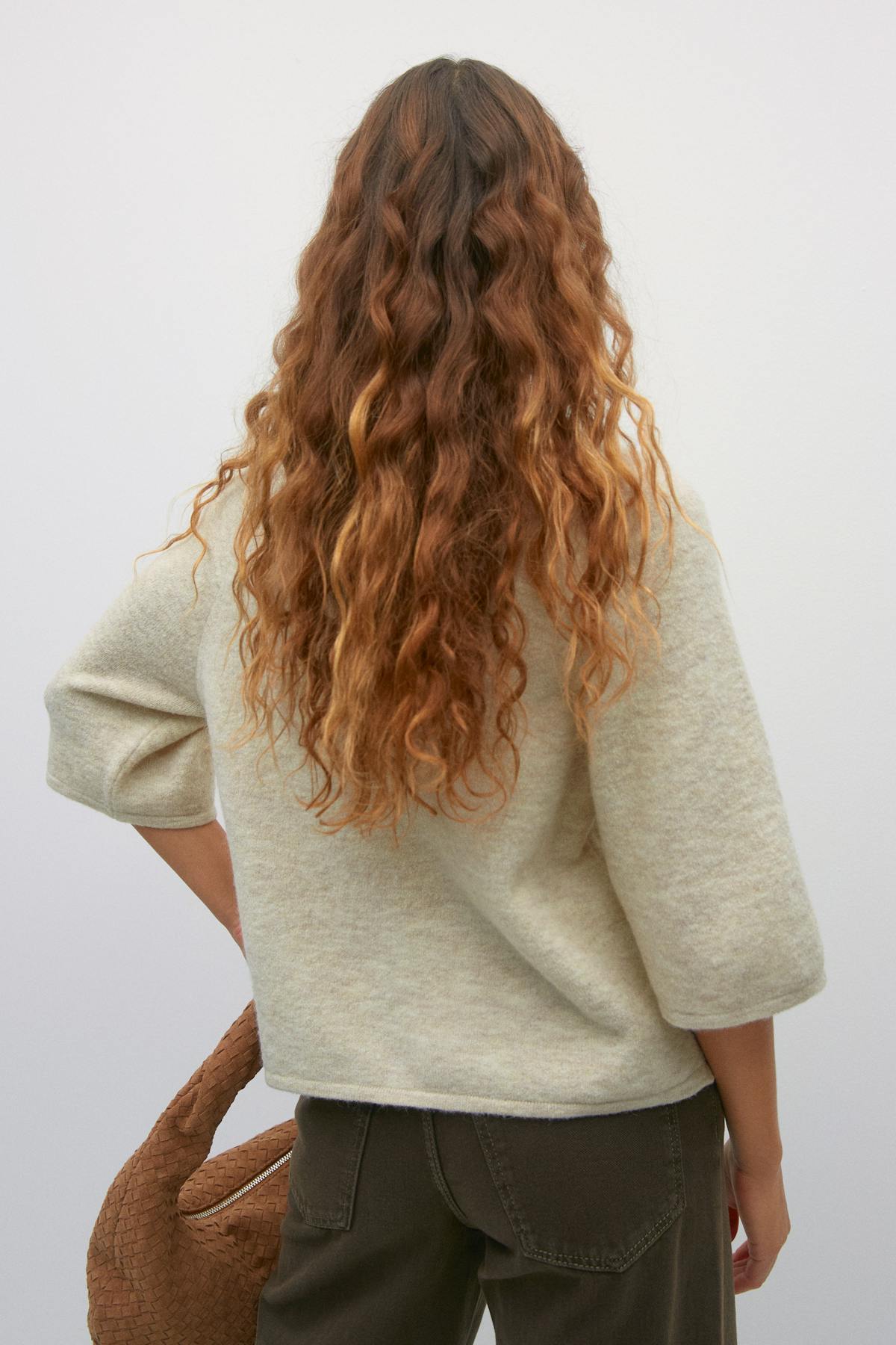 Oversized knitted tee