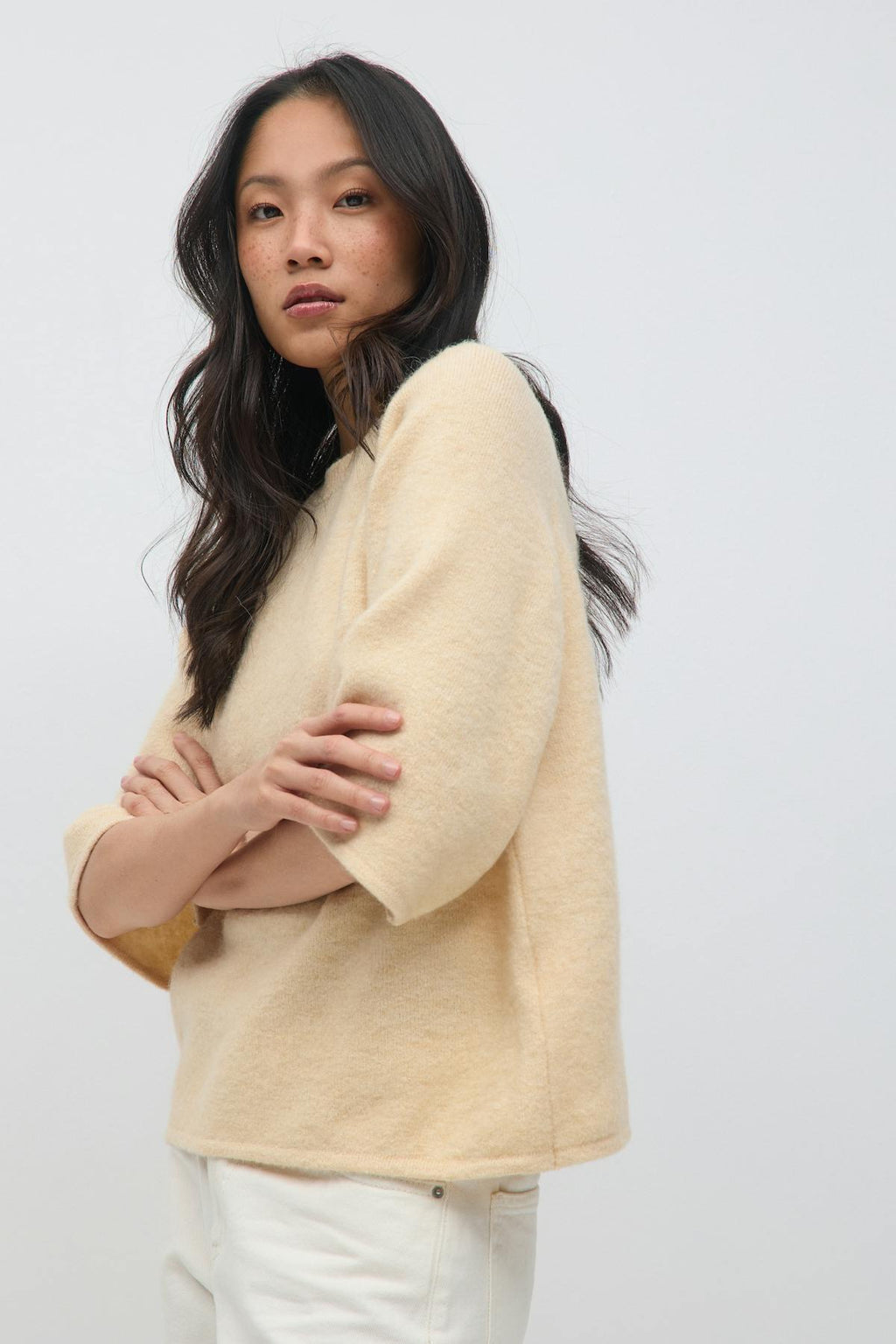 Oversized knitted tee