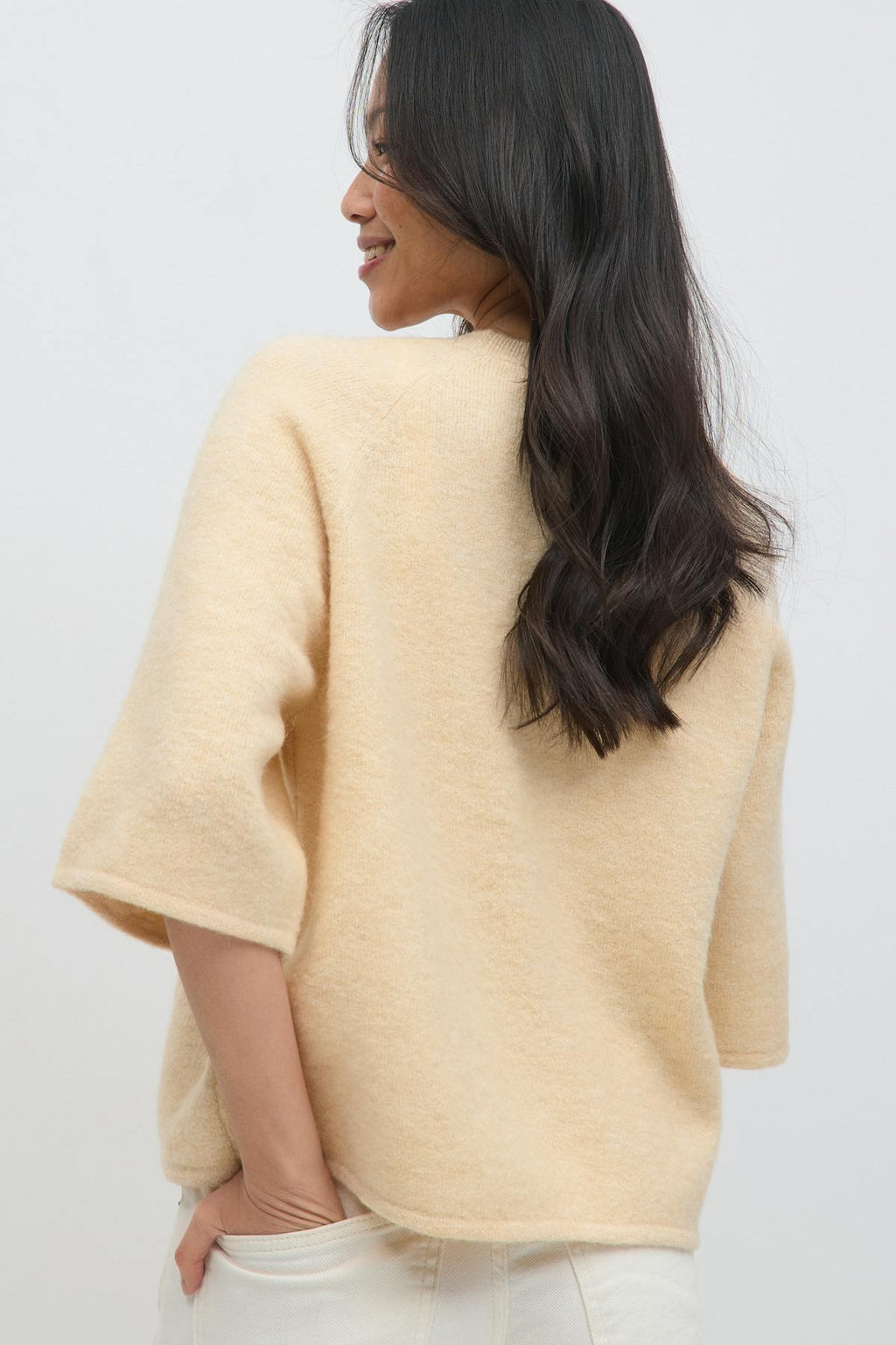 Oversized knitted tee