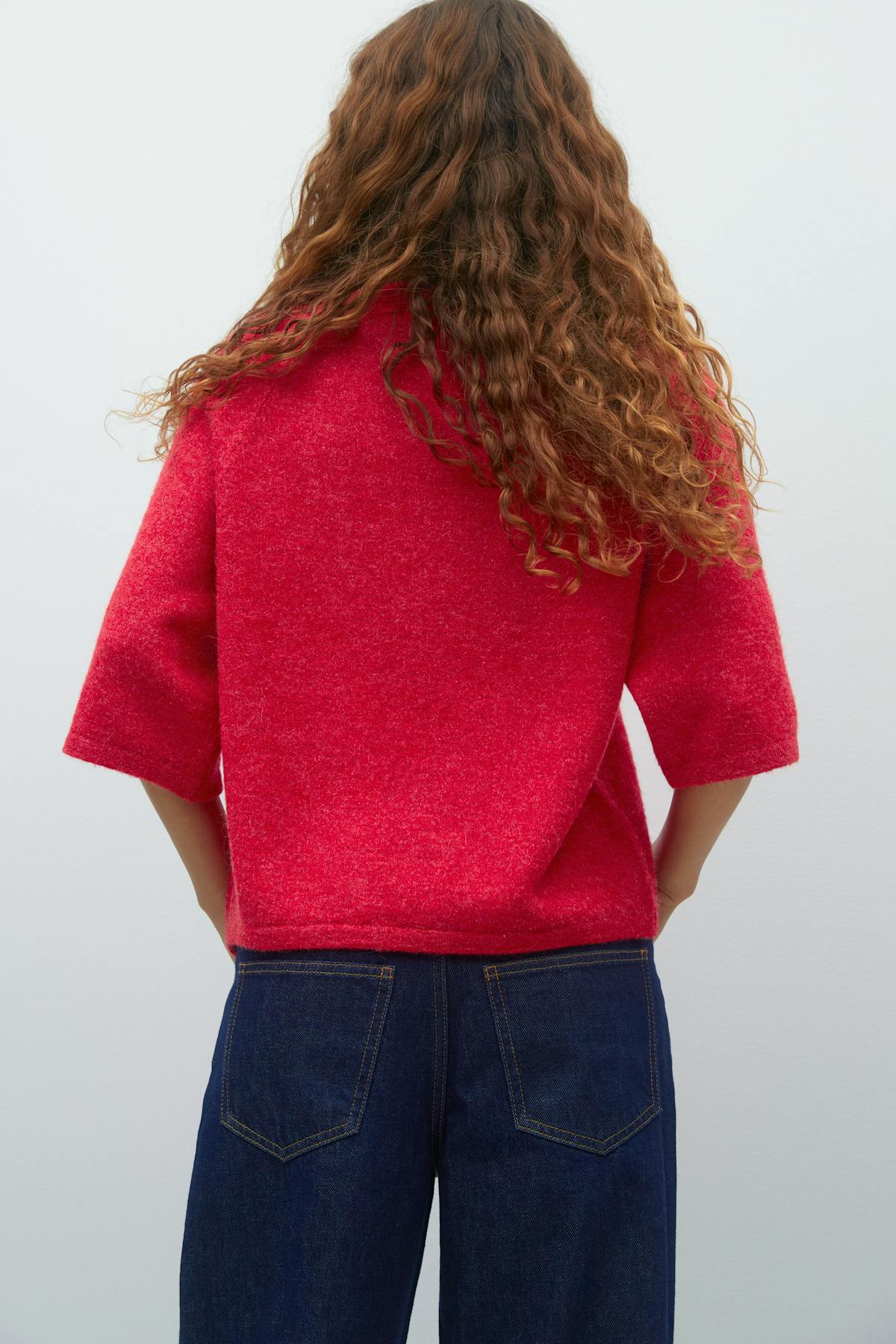 Oversized knitted tee