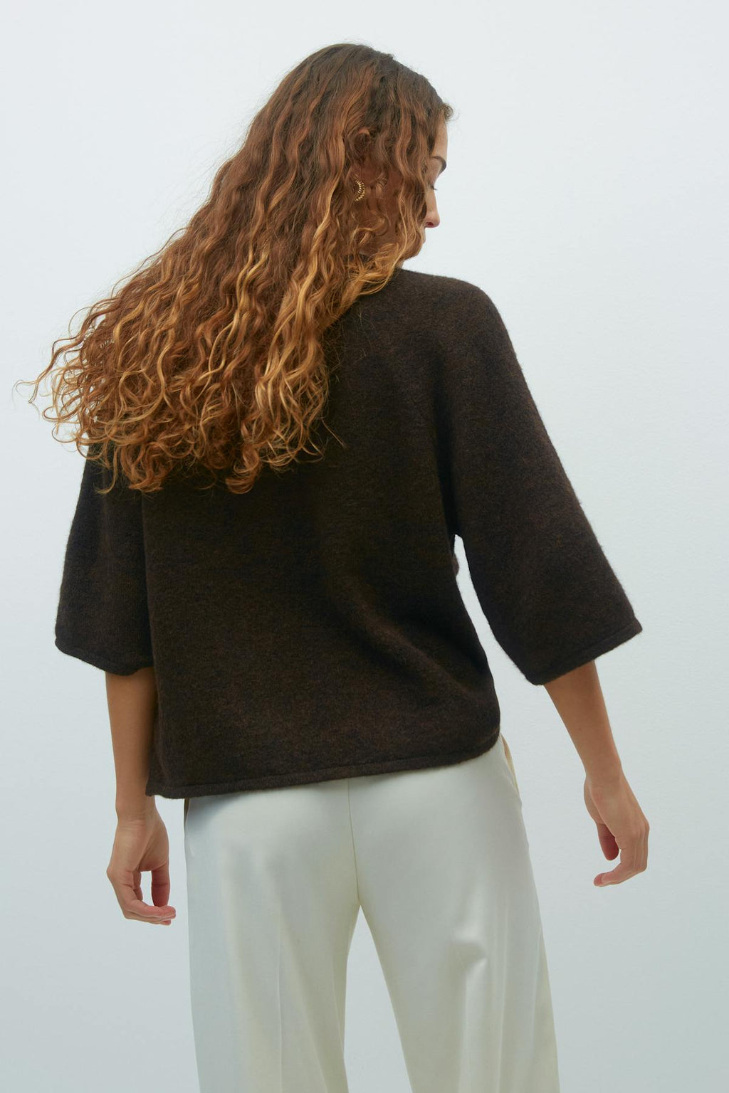 Oversized knitted tee