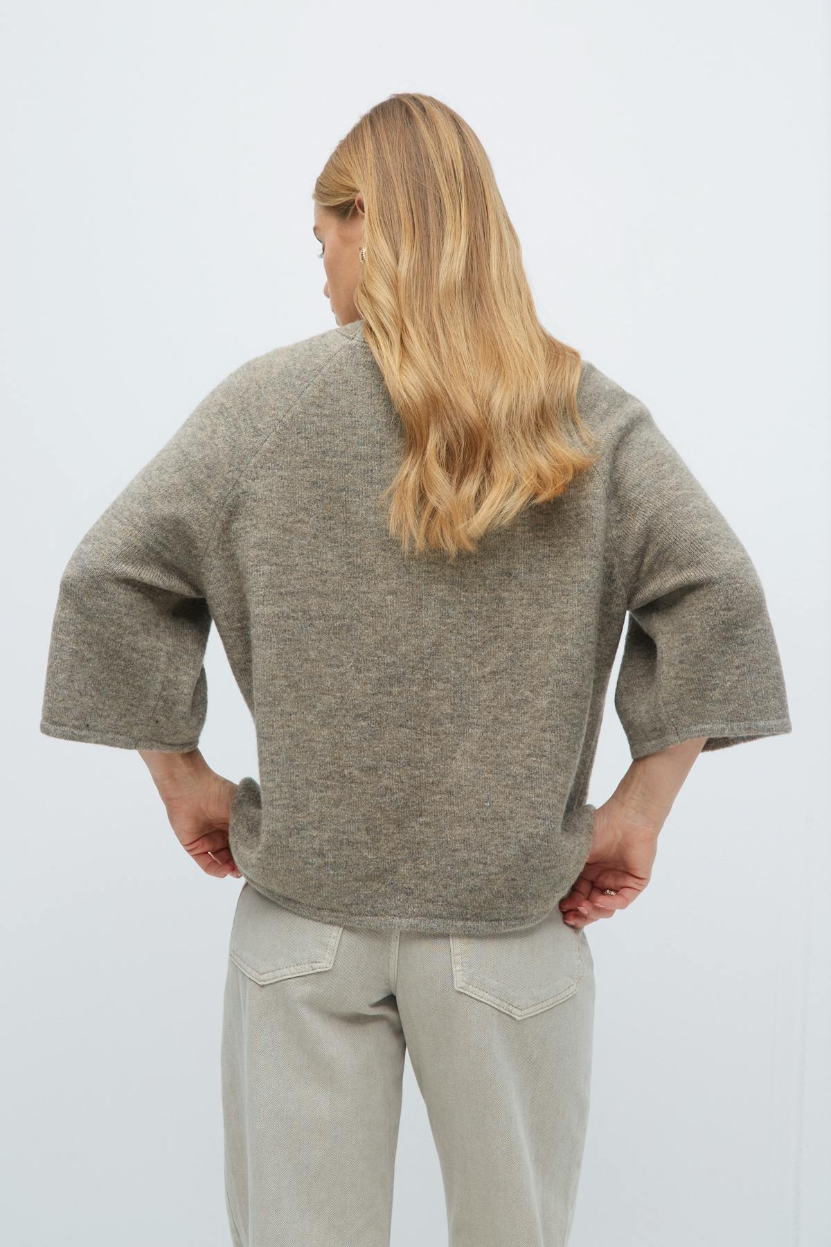 Oversized knitted tee