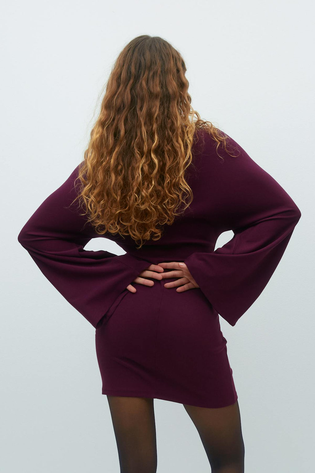Wide sleeve dress