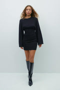 Wide sleeve dress
