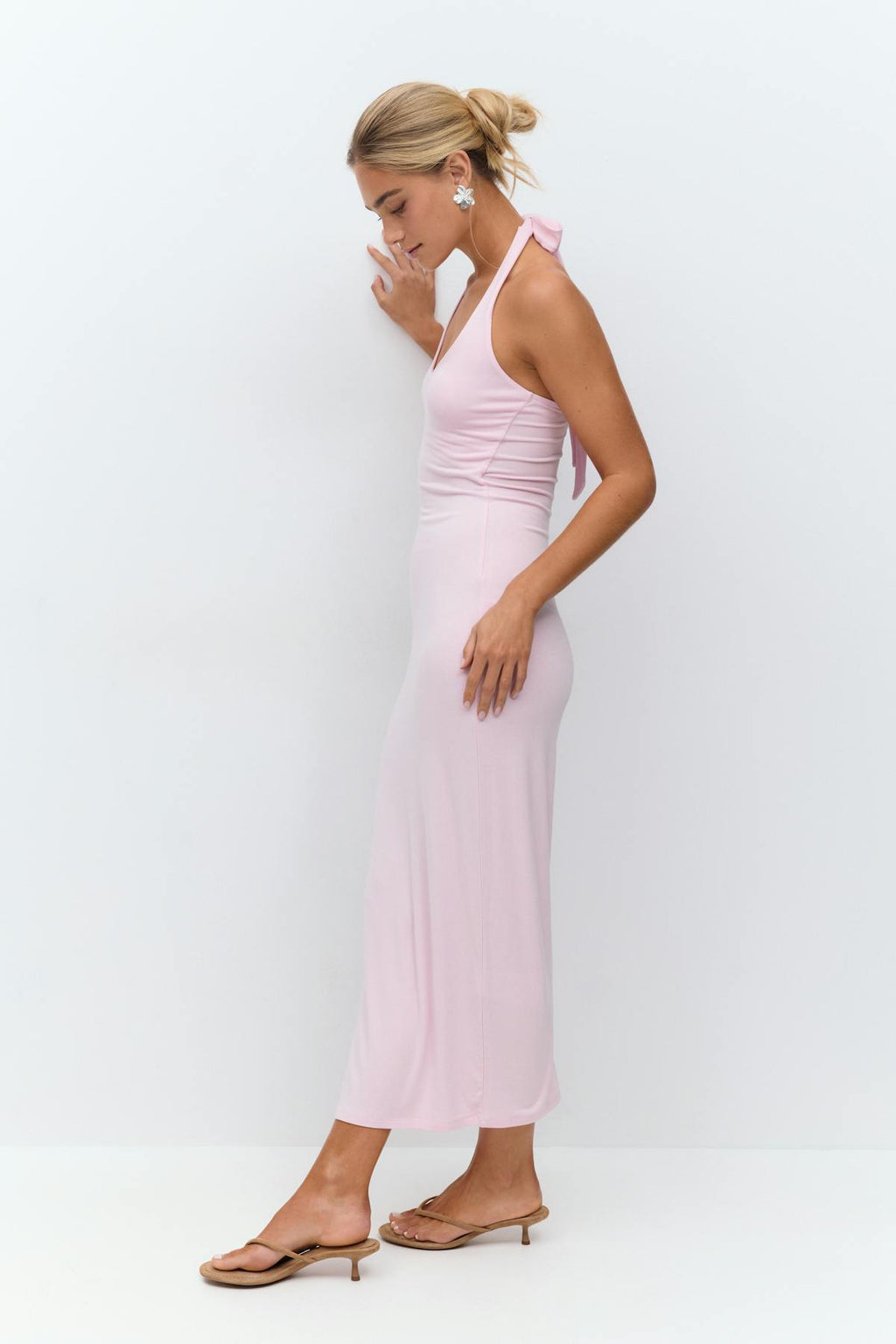 Halterneck midaxi dress