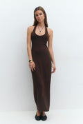 Halterneck midaxi dress