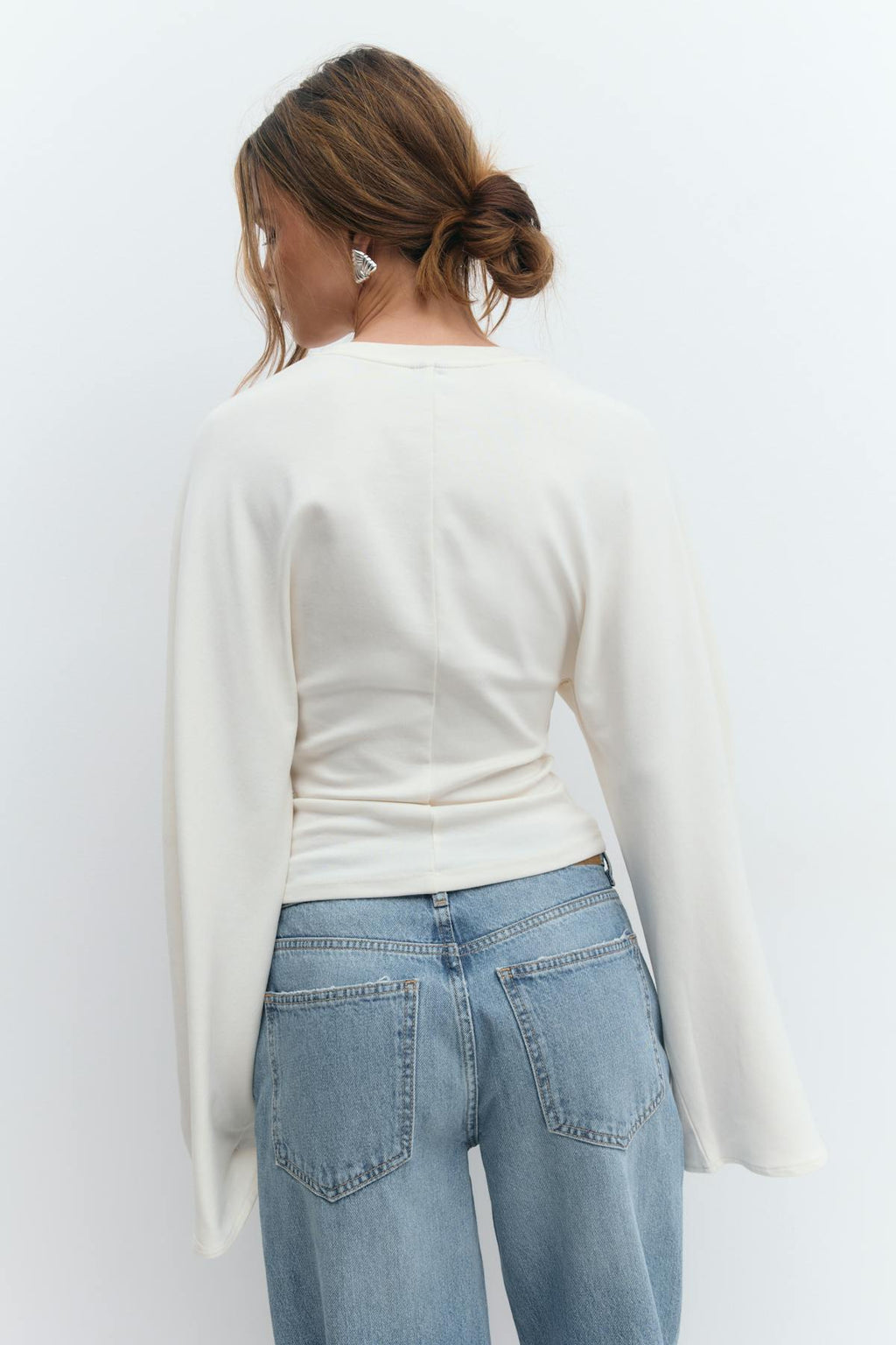 Wide sleeve top
