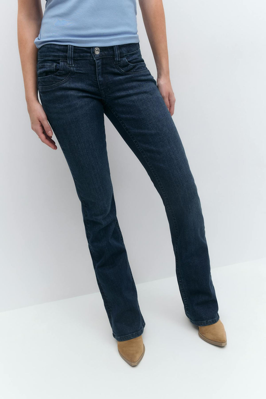 Scandi tall low bootcut jeans