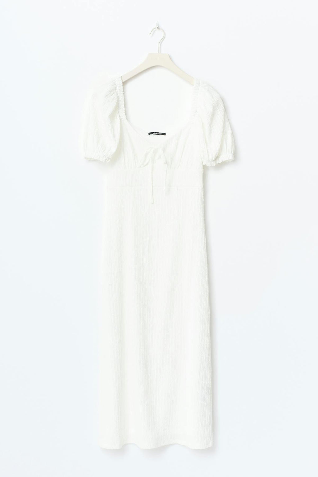 Puff sleeve midi dress