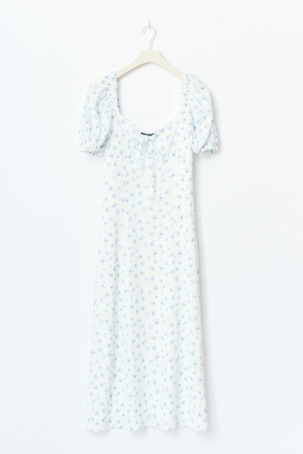 Puff sleeve midi dress