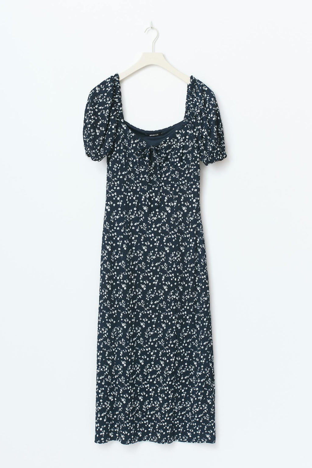 Puff sleeve midi dress