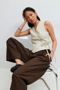 Wrap tie vest