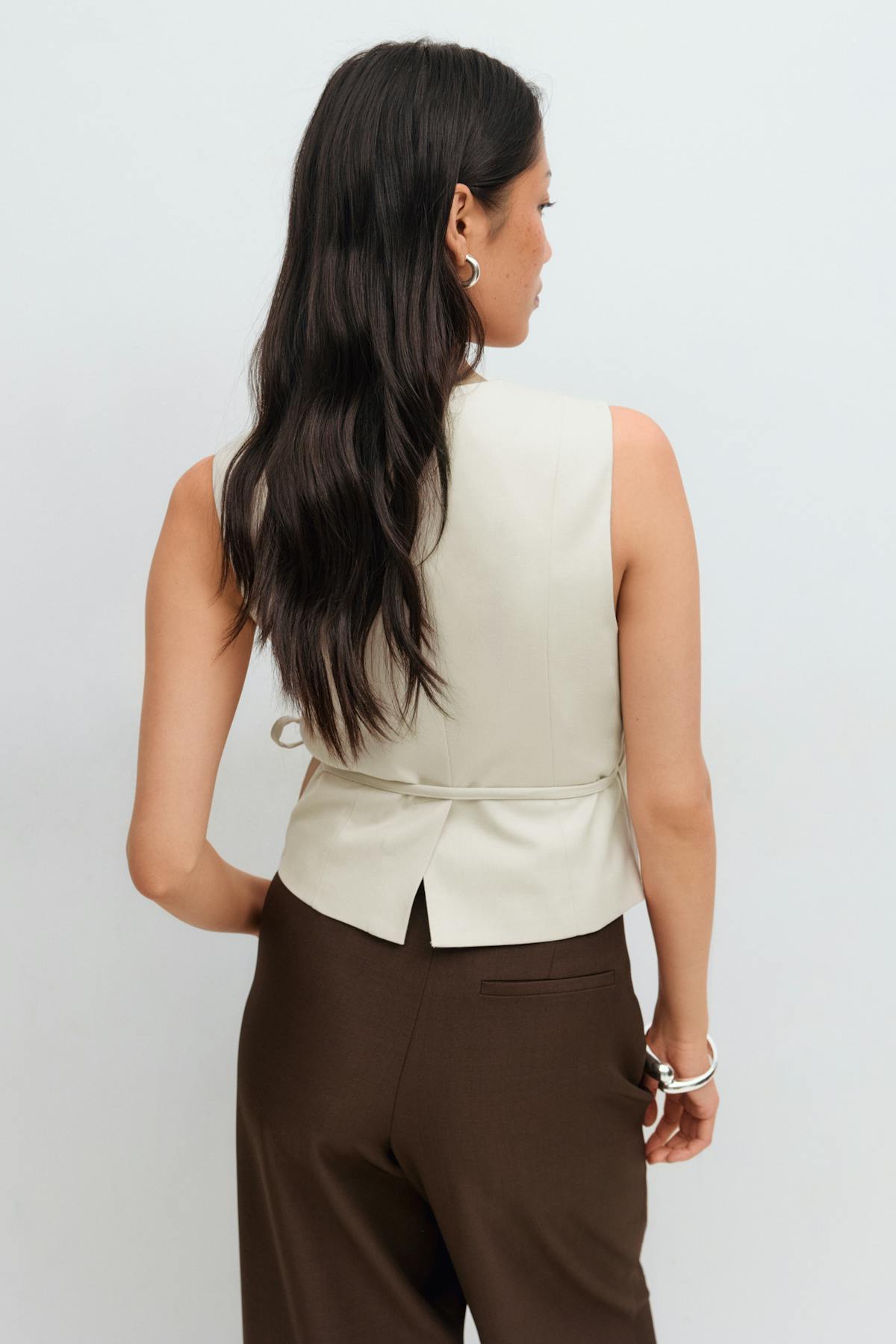 Wrap tie vest
