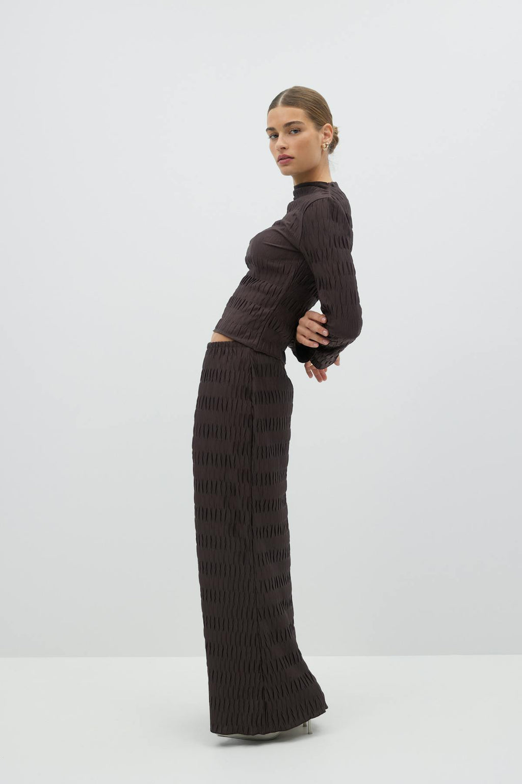 Pleated maxi skirt