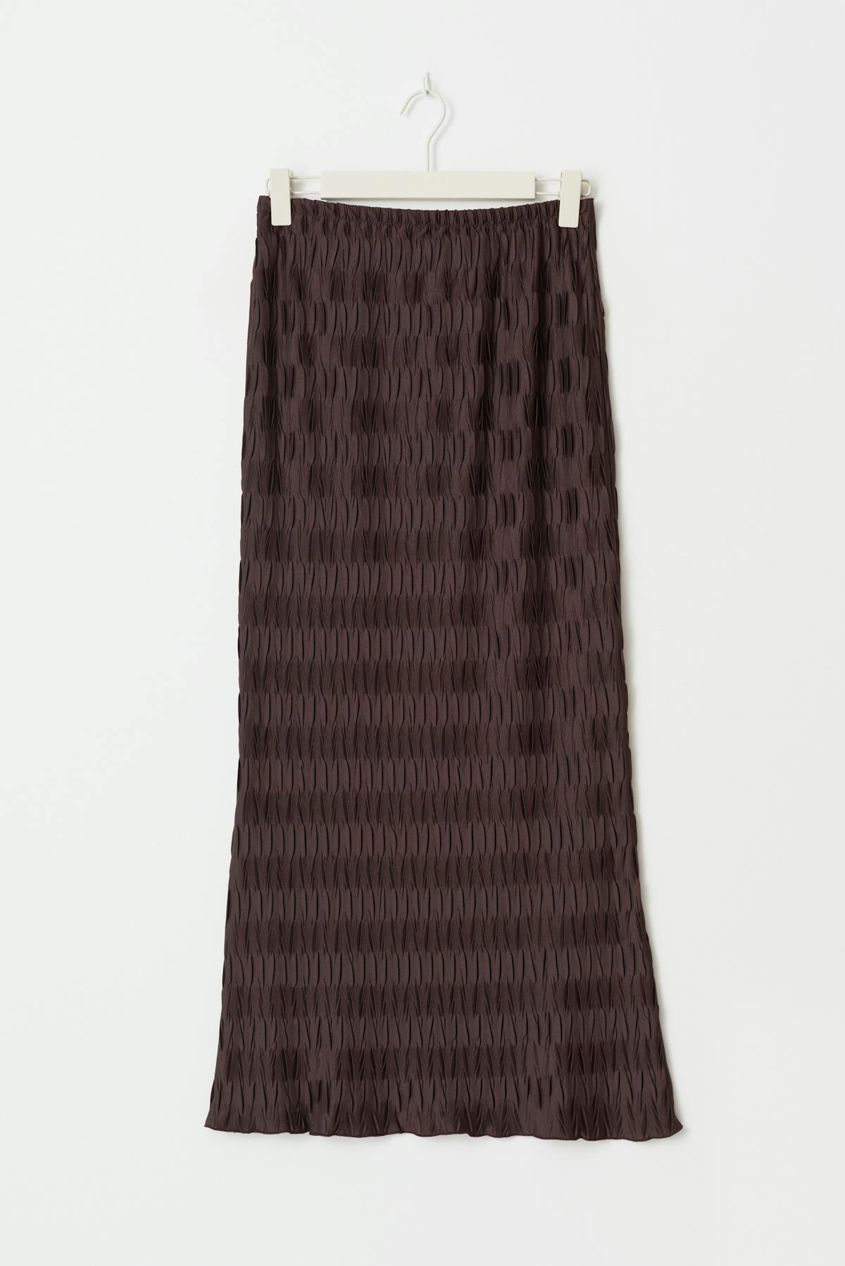 Pleated maxi skirt