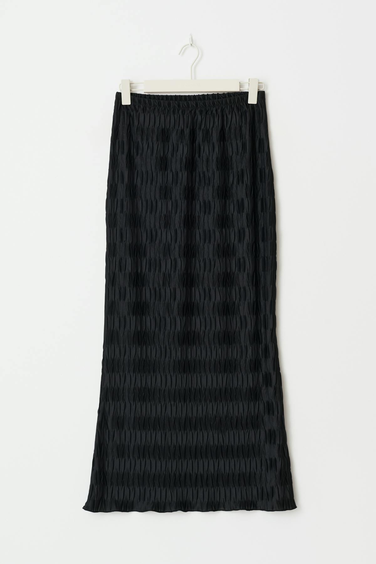 Pleated maxi skirt