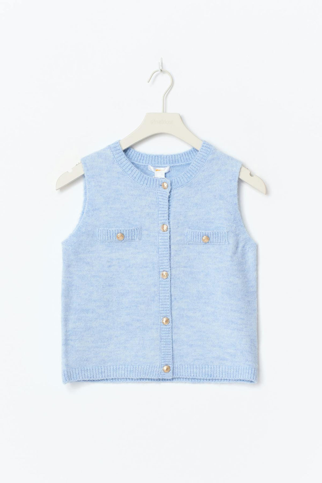 Y knitted vest