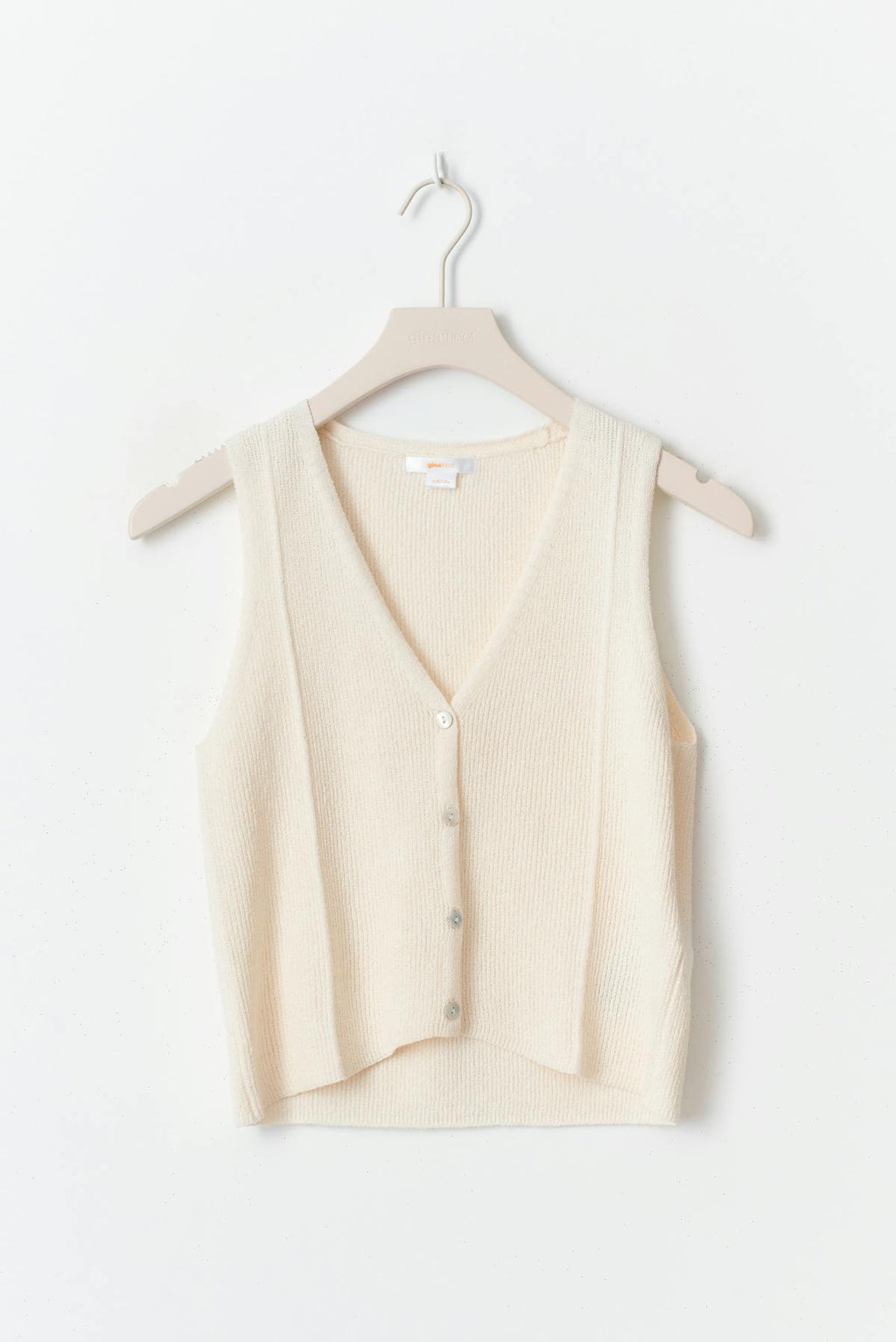 Y knitted vest