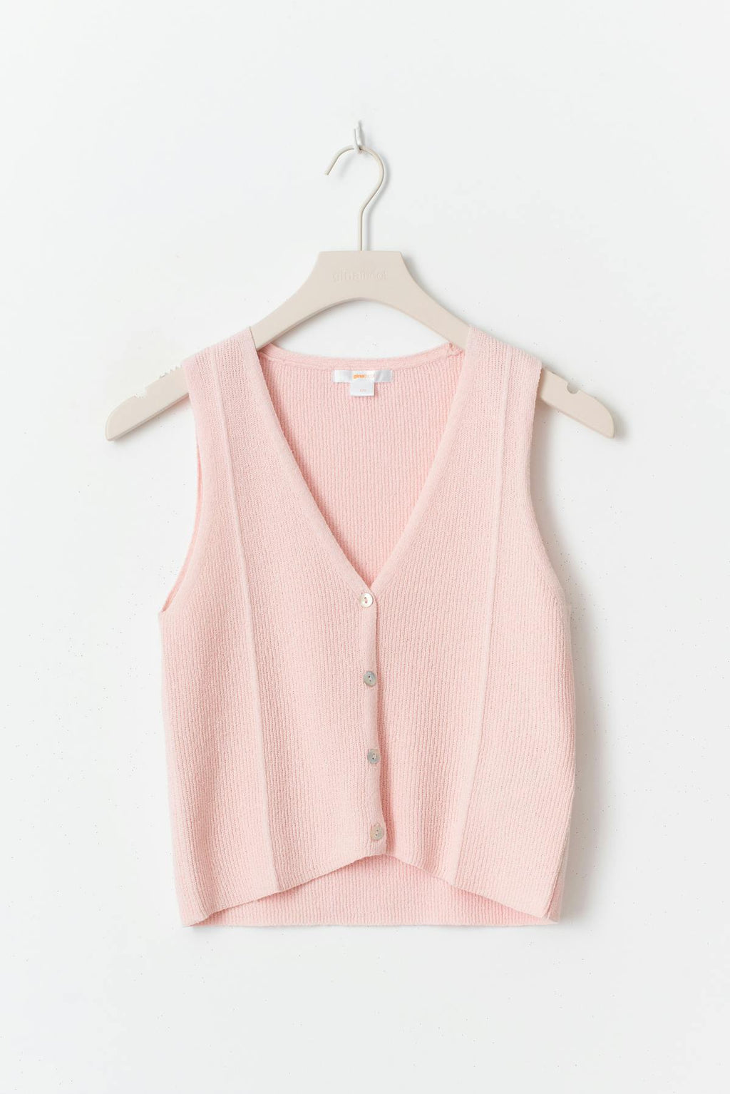 Y knitted vest