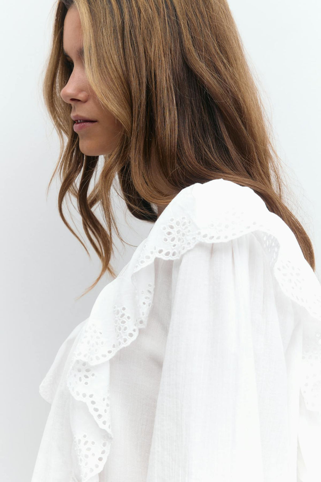 Lace boho blouse