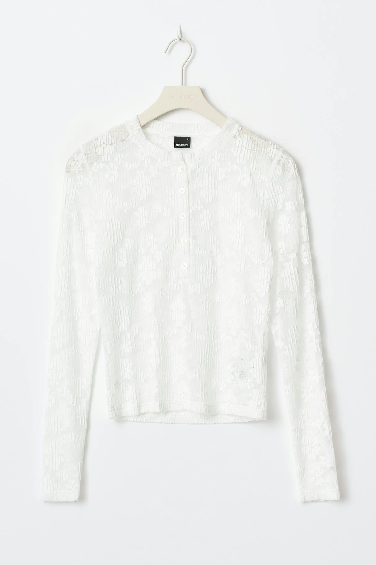 Pleated lace top