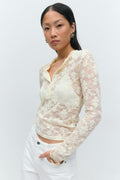 Pleated lace top