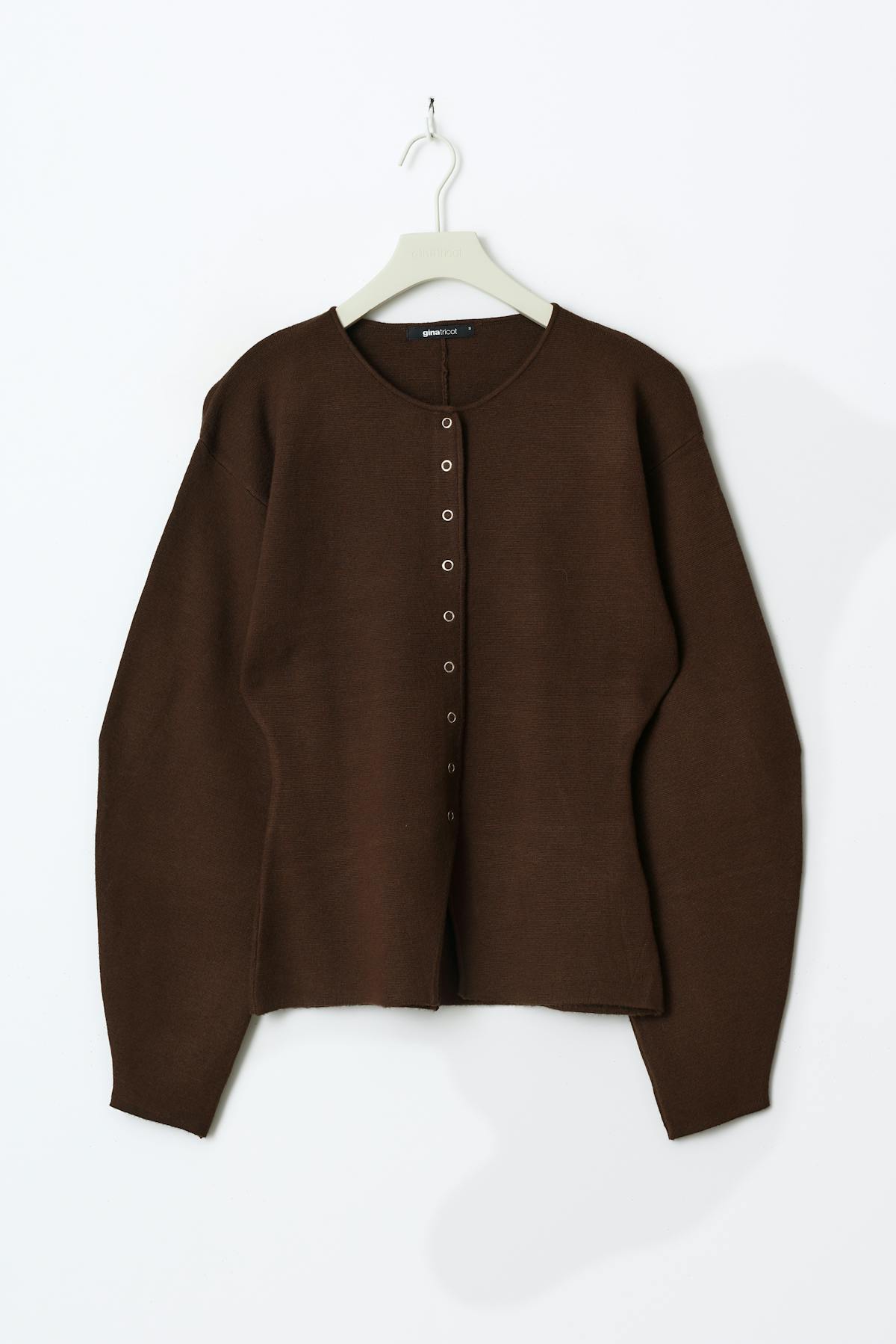 Knitted sculptured cardigan