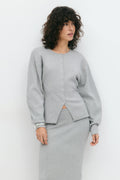 Knitted sculptured cardigan
