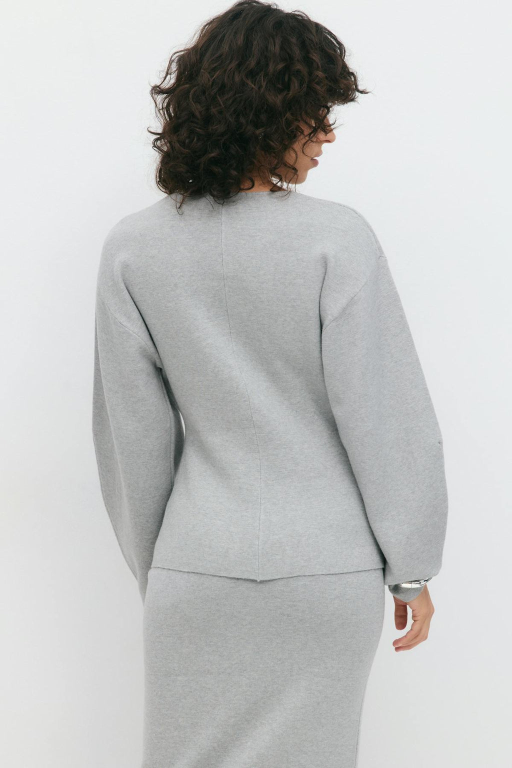 Knitted sculptured cardigan