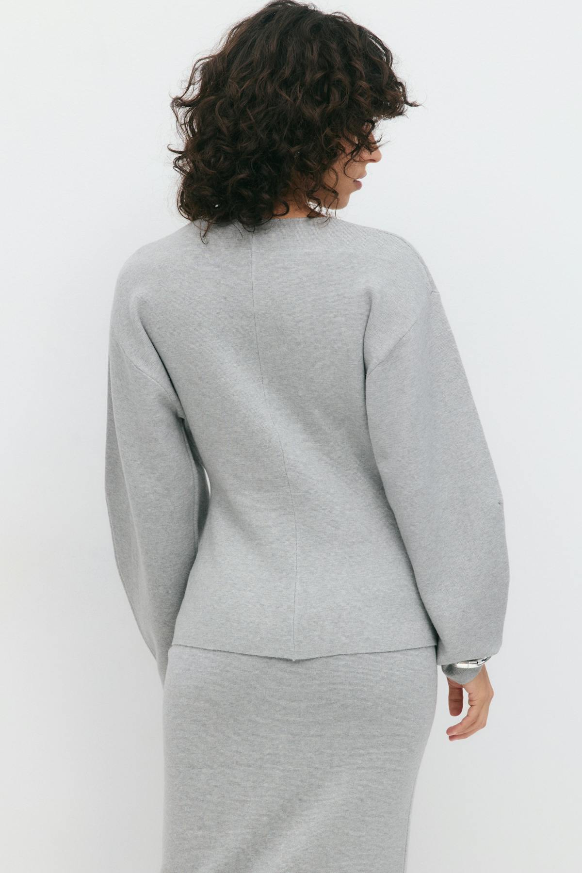 Knitted sculptured cardigan