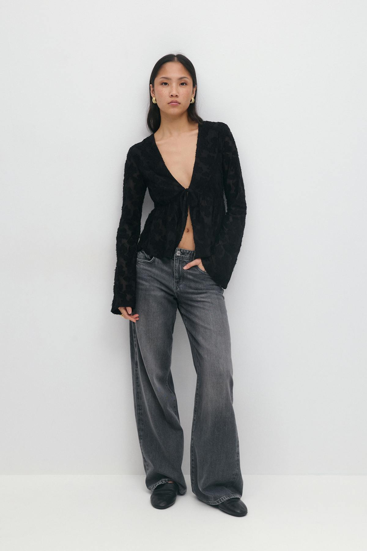 Tie front top