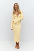 Knitted midi dress