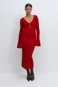 Knitted midi dress