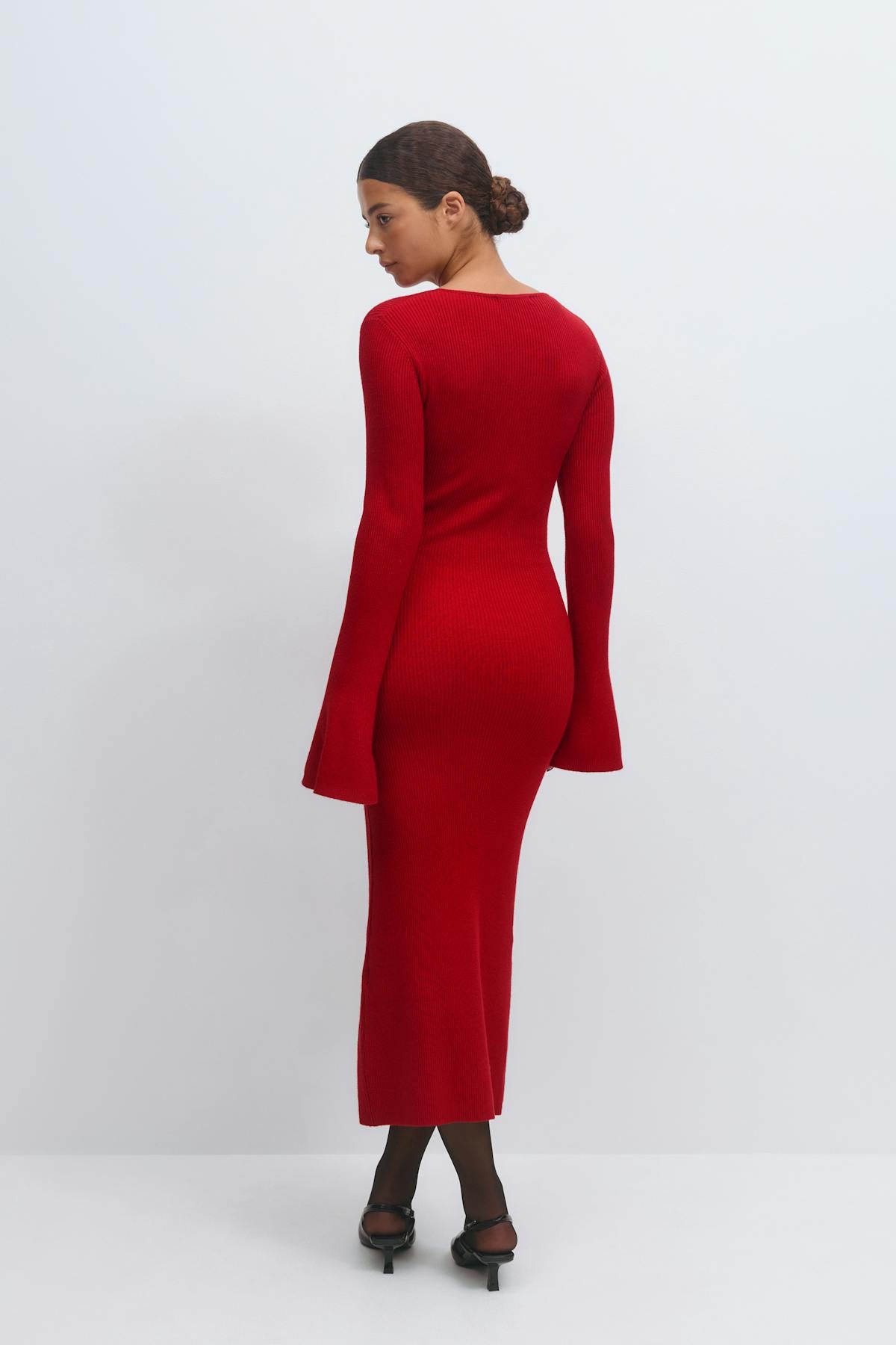 Knitted midi dress