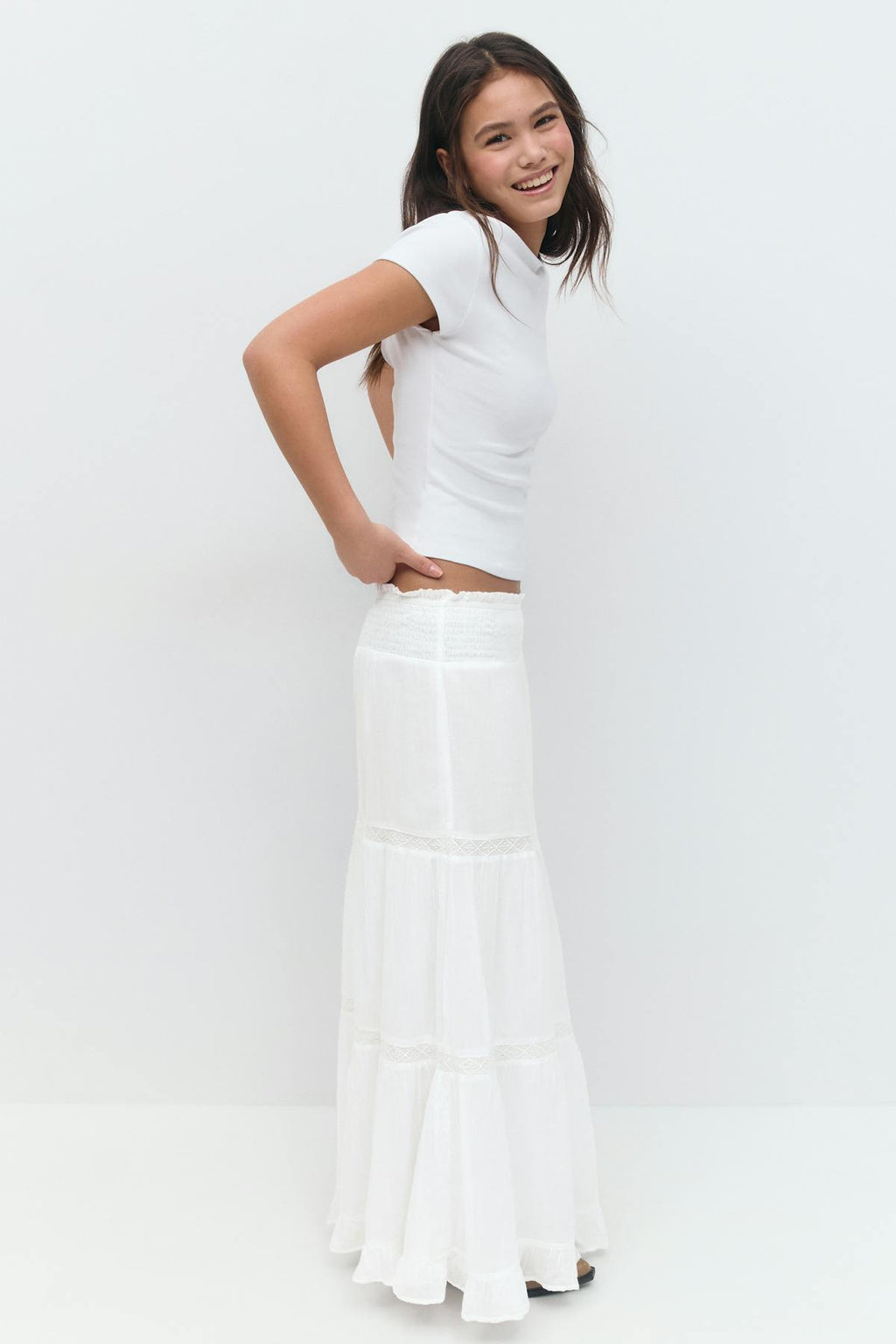 Y scandi maxi skirt