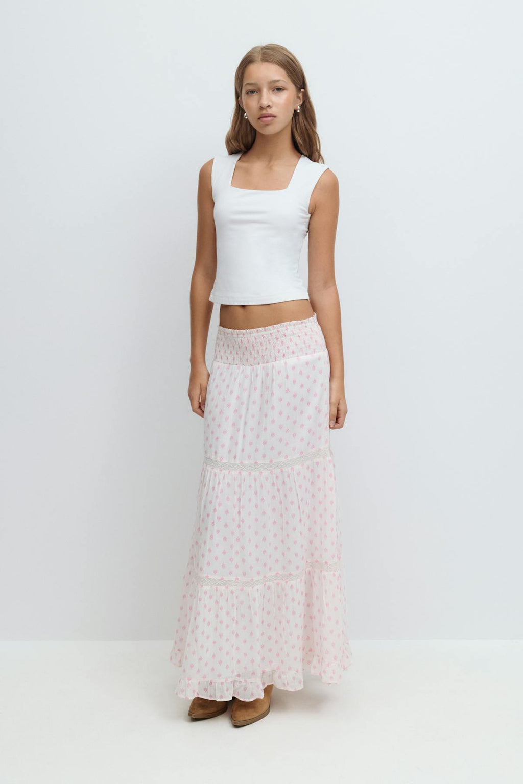 Y scandi maxi skirt